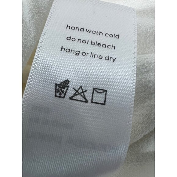 NWTD NAKED WARDROBE Size L Long Sleeve Bodysuit White - Picture 12 of 12